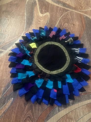 окуу кийим: Круглые текстильные надстульчники подставки коврики набор) — 4