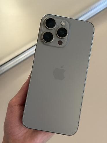 аифоны: IPhone 15 Pro Max, Б/у, 256 ГБ, Desert Titanium, Коробка, 87 % — 6