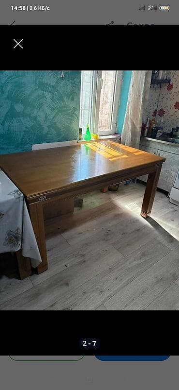 мебель сср: Классический обеденный стол из массива дерева. - Материал: дерево — 1