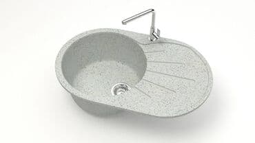 цена на столешницы для кухни: Кухонная мойка Glanz Касандра J110 Каменная мойка из литого мрамора — 8