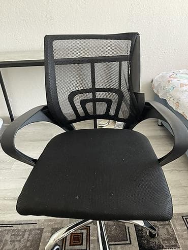 Массажные кресла: Офисное кресло, С колесиками, цвет - Черный — 1