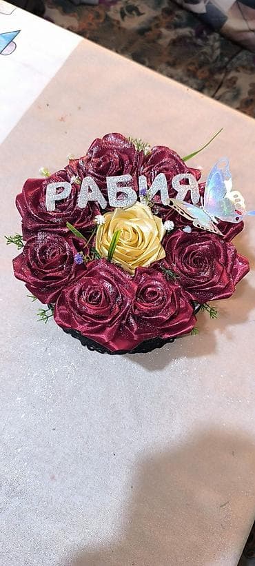 Дом и сад: Букеты из искусственных роз ручной работы. - Состав: реалистичные — 3