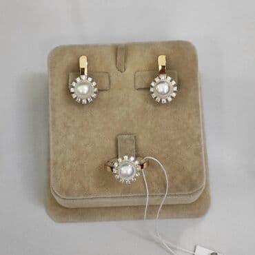 свадебные платья от производителя: Серебряный комплект Жемчуг Серебро напыление золото 925 пробы — 2