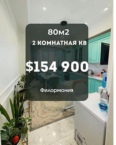 Недвижимость: 2 комнаты, 80 м², Филармония Элитка, 2 этаж — 1