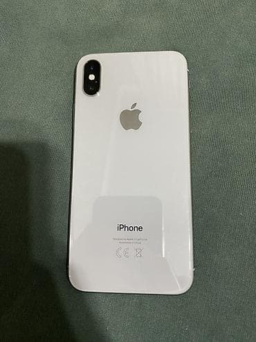 IPhone X, Колдонулган, 256 ГБ, Ак, 100 % — 1