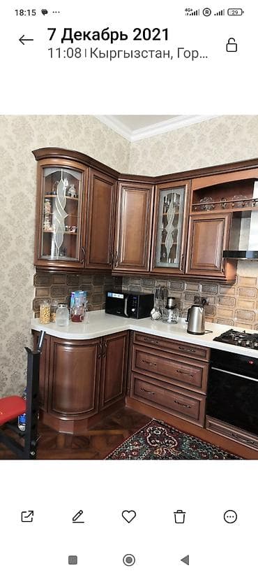 Кухонные гарнитуры: Кухонный гарнитур, цвет - Коричневый, Дерево — 1