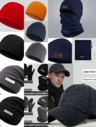 брендовые вещи оригинал: Флисовые тройки: шапка, шарф, перчатки 900с., бейсболки осенне зимнего — 2