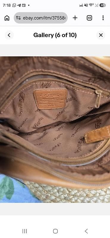 Аксессуары: Сумка через плечо Fossil из натуральной кожи, карамельно‑коричневого — 3