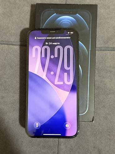 iphone 128: IPhone 12 Pro Max, 256 ГБ, Pacific Blue, Коробка — 1