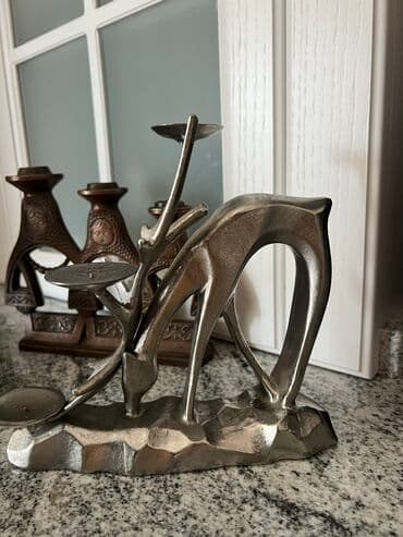 Подсвечники Советские чугунные !