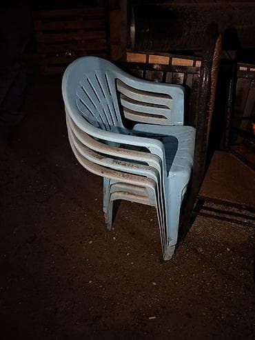 пластик pla: Комплект пластиковых стульев для улицы - Материал: ударопрочный — 2