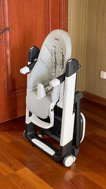сколько стоит венский стул: Стульчик для кормления, Peg perego, Пластик, Трансформер, цвет - Серый — 3