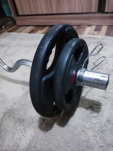 часы longines: Штанга с кривым грифом 
2 блина по 10кг
2 блина по 5кг — 1