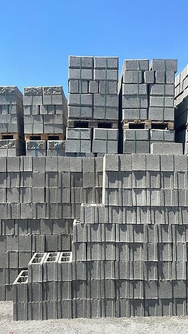 Шлакоблоки строительные - Тип: полнотелые и пустотелые бетонные блоки