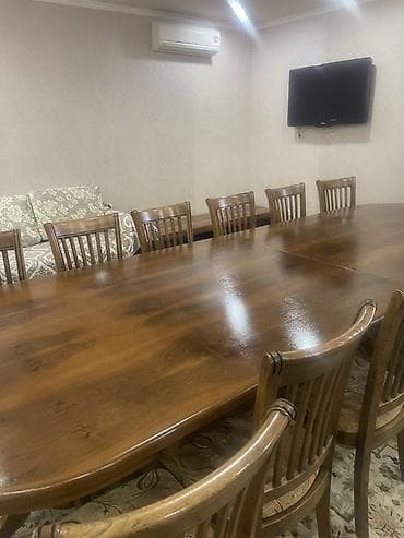 stol: Стол и стул для зала, цвет - Коричневый — 2