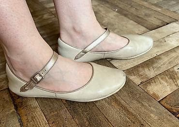 балетки: Туфли, 38, Clarks, Б/у, цвет - Бежевый, Самовывоз — 2