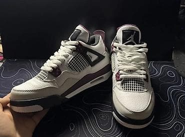 Кроссовки баскетбольные в стиле Jordan 4. - Верх: фактурная
