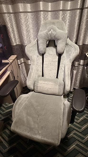 игровой кресла: Игровое кресло, С колесиками, цвет - Серый — 2