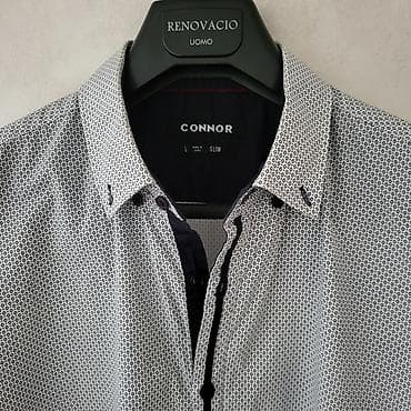 костюм италия: Мужская рубашка, L, XL, Новый, цвет - Серый, Самовывоз, Платная доставка — 4