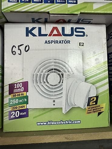 Аспиратор (вытяжной вентилятор) KLAUS E2 - Диаметр патрубка: 100 мм -