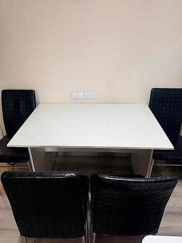 foldable table: Продается кухонный комплект, стол и 4 стулья, б/у, самовывоз — 2