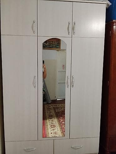 к5 зеркало: Шифоньер, шкаф для одежды, Прямой, ЛДСП — 1