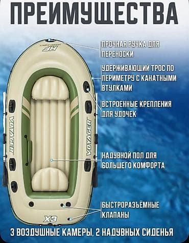 ре: Надувная лодка Bestway Voyager X3 65164 Купить в Бишкеке — трёхместная — 2