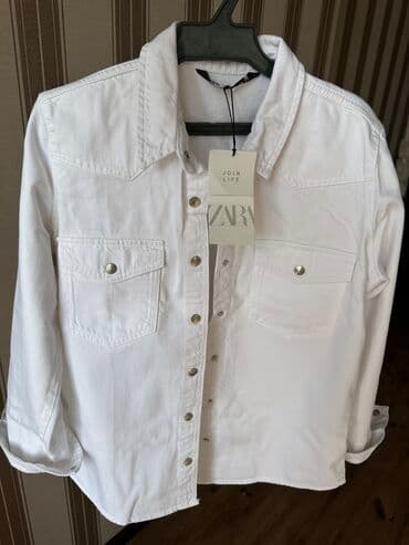 zara новый: Продаю джинсовую рубашку Zara,качество шикарное.Цена окончательная! — 2