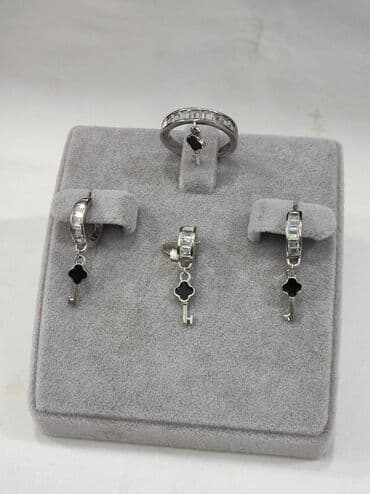 набор пандора: Серебряный Набор в стиле Ванклиф Серебро 925 пробы Дизайн Италия — 3