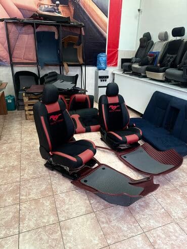 очень нужны: Чехлы Экокожа, цвет - Красный, Ford, Новый, Самовывоз — 1