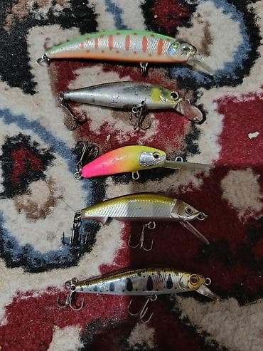 обувь лолита: Набор воблеров для спиннинга (5 шт.) - Тип: минноу/крэнк с лопатками — 1