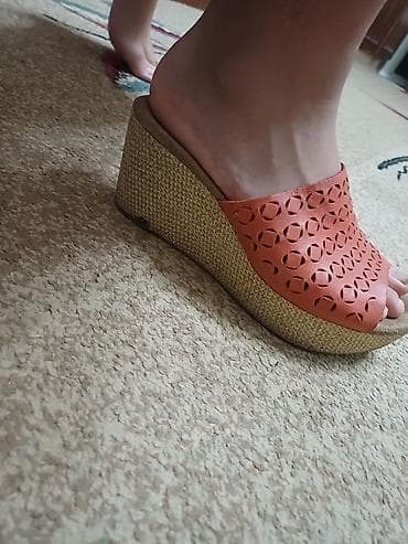 кожан: Босоножки, 37, 37.5, 38, Clarks, Б/у, цвет - Оранжевый — 3