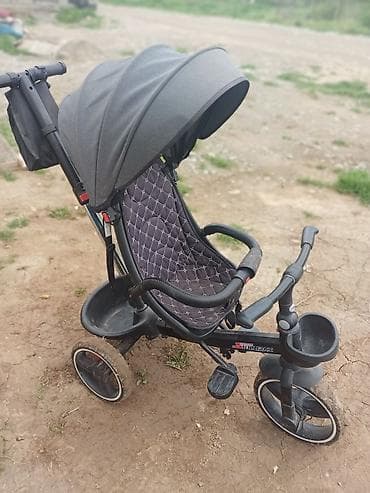 детские велосипеды коляска: Трёхколёсный детский велосипед-коляска с ручкой для родителей - — 6