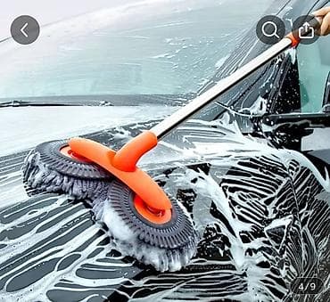 все для уборки: Щетка для мойки автомобиля с двойной вращающейся насадкой - Тип — 2