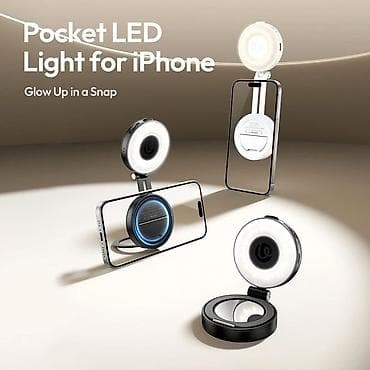 лайд бокс: Ulanzi Карманный светодиодный свет для iPhone (MagSafe) Компактная — 3