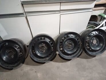 Железные Диски R 15 Volkswagen, Комплект, отверстий - 5, Б/у