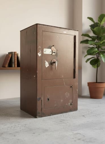 Сейф для денег и документов, Б/у, Механический, Взломостойкий