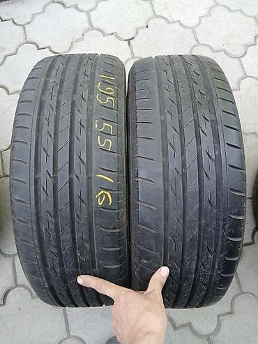 Шины 195 / 55 / R 16, Лето, Б/у, Пара, Легковые, Япония, Bridgestone