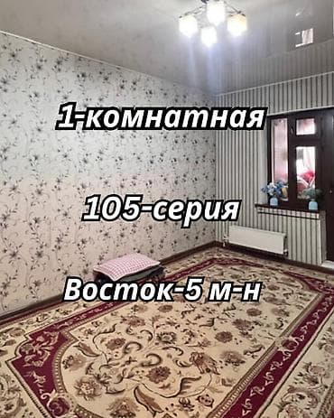 105: 1 комната, 35 м², Восток-5 мкр 105 серия, 9 этаж, Свежий ремонт — 1