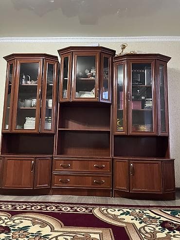 вок бу: Гарнитур для зала, Дерево, цвет - Коричневый — 3