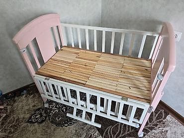 мишка кастюм: Детская кроватка манеж - Материал: массив/реечное основание из — 10