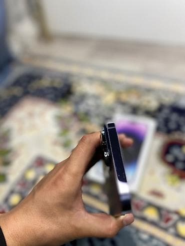 apple монитор: IPhone 14 Pro Max, Б/у, 256 ГБ, Deep Purple, 76 % — 1