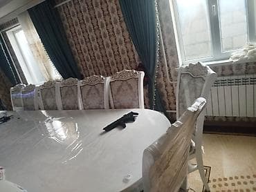 Стол жана отургуч комплекттери: Конок бөлмөсү үчүн үстөл жана отургуч, Жаңы, түсү - Ак — 2