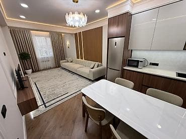 2 бөлмө, 50 м², Элитка, 9 кабат, Дизайнердик ремонт