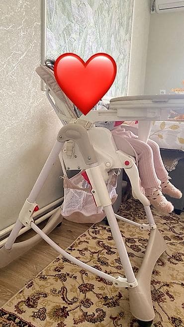 децкие машины: Детский стульчик для кормления myIng - Цвет: мягкий бежево-розовый. - — 2