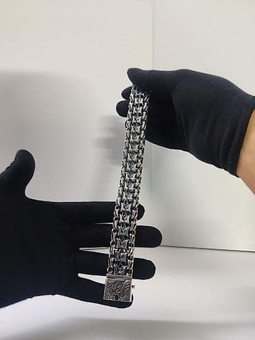 мужская серебро: Ручные плетения Цепи и Браслеты в Наличии и под Заказ Серебро 925-940 — 2