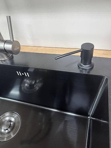 еврокуб еврокубы: Кухонная мойка STELLUM, накладная/одинарная чаша, размер 60*48 - — 4