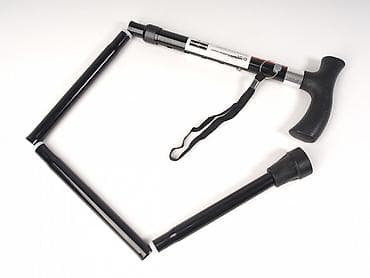 Медтовары: Трость алюминиевая, складная регулируемой длины (83-93см) Е 0601 — 1