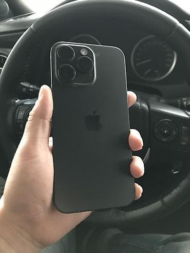 IPhone 15 Pro Max, Б/у, 256 ГБ, Черный, Коробка, 83 %