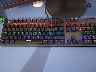 gaming mouse: Клавиатура, Механическая, Проводное подключение, Размер: 100% — 1
